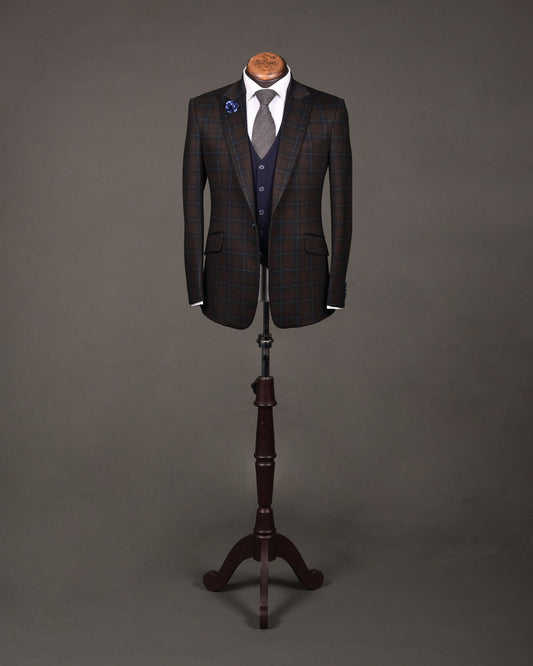 Sienna Brown Suit (Checkered Classics)