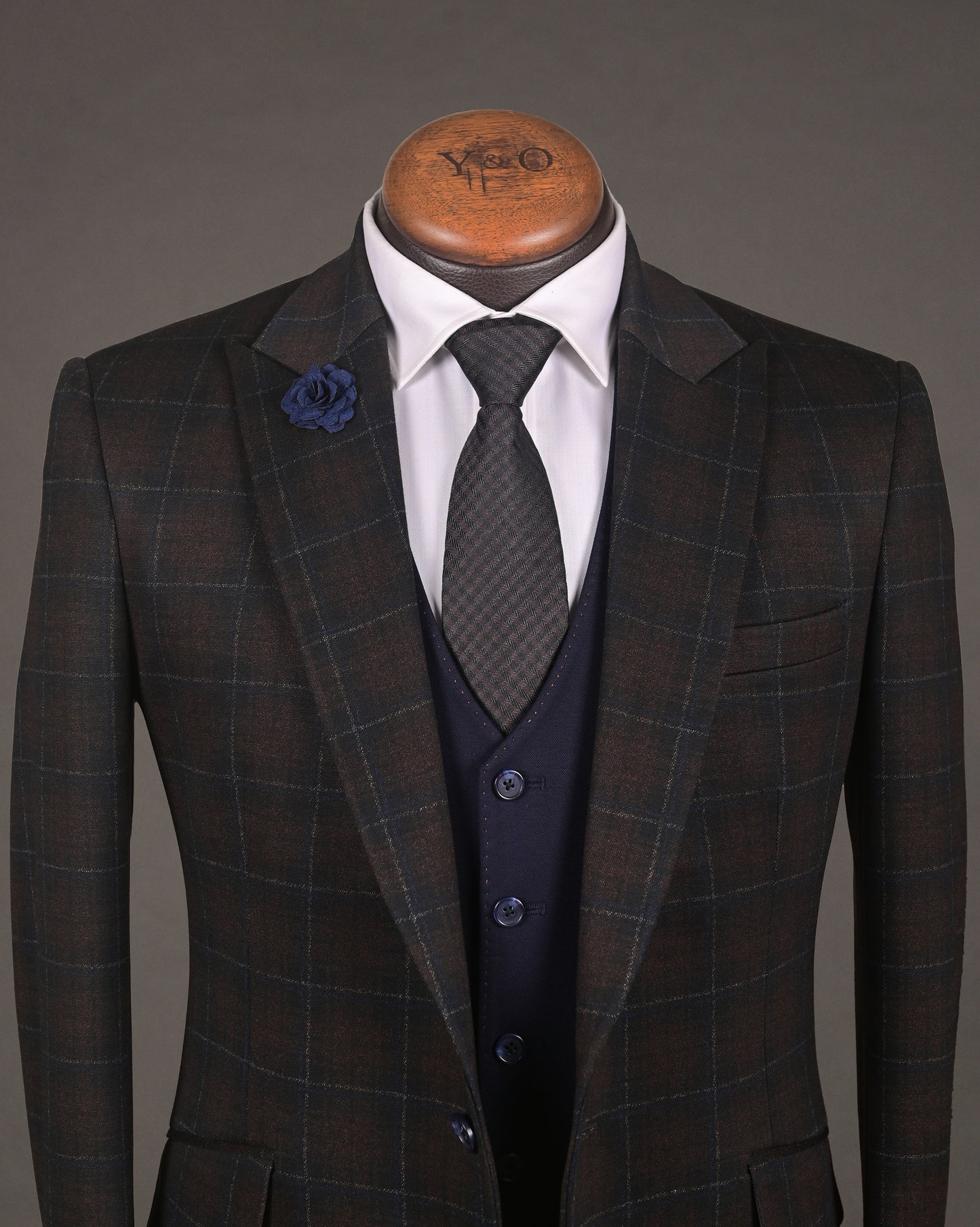 Sienna Brown Suit (Checkered Classics)